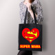 Super mama - taška s potlačou