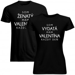 Sada pre páry - Som ženatý Som vydatá - tričko s potlačou