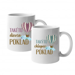 Sada pre páry - Takýto chlapec Takéto dievča - hrnky s potlačou