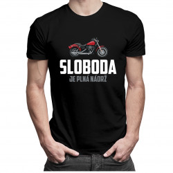 Sloboda je plná nádrž - pánske tričko s potlačou