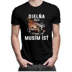 Dielňa volá, musím ísť - pánske tričko s potlačou