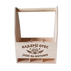 Najlepší otec jazdí na motorke - drevený nosič