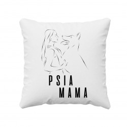 Psia mama - vankúš s potlačou
