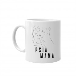 Psia mama - keramický hrnček s potlačou