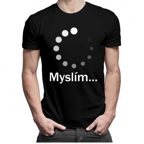 Myslím - Pánske tričko s potlačou