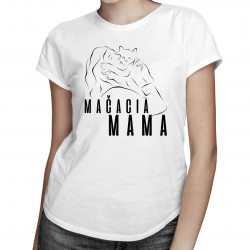 Mačacia mama - dámske tričko s potlačou