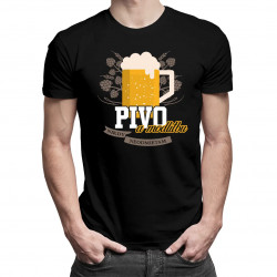 Pivo a modlitbu nikdy neodmietam - pánske tričko s potlačou