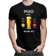 Pivo volá, musím ísť - pánske tričko s potlačou