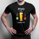 Pivo volá, musím ísť - pánske tričko s potlačou