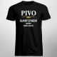 Pivo - hlavný sponzor dnešnej dobrej nálady - pánske tričko s potlačou