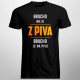 Brucho nie je z piva, brucho je na pivo - pánske tričko s potlačou