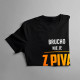 Brucho nie je z piva, brucho je na pivo - pánske tričko s potlačou