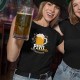Pivo a modlitbu nikdy neodmietam - dámske tričko s potlačou