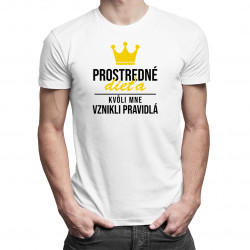 Prostredné dieťa - kvôli mne vznikli pravidlá - pánske tričko s potlačou