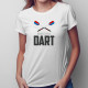 Born to play dart - dámske tričko s potlačou