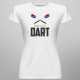 Born to play dart - dámske tričko s potlačou