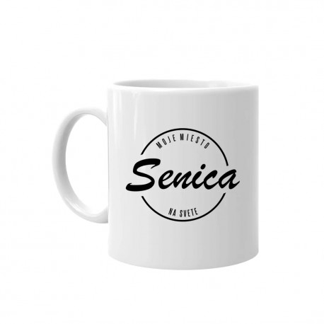 Senica - moje miesto na svete - keramický hrnček s potlačou