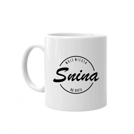 Snina - moje miesto na svete - keramický hrnček s potlačou