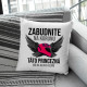 Zabudnite na korunu - táto princezná má na hlave helmu - vankúš s potlačou