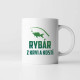 Rybár z krvi a kostí - keramický hrnček s potlačou