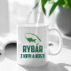 Rybár z krvi a kostí - keramický hrnček s potlačou