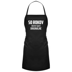 50 rokov - všetky časti originálne - zástera s potlačou