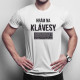 Hrám na klávesy - Pánske tričko s potlačou