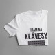 Hrám na klávesy - Pánske tričko s potlačou