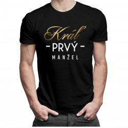 Kráľ prvý manžel - pánske tričko s potlačou