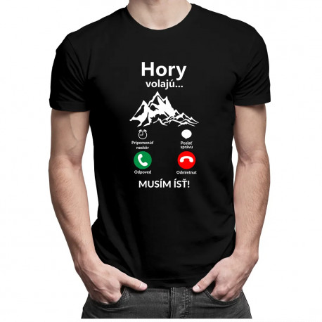 Hory volajú, musím ísť v2 - Pánske tričko s potlačou