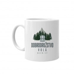 Dobrodružstvo volá, musím ísť - keramický hrnček s potlačou