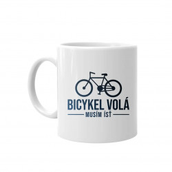 Bicykel volá - musím ísť - keramický hrnček s potlačou
