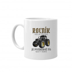 Roľník nie je voľba, je potrebné to mať v krvi - keramický hrnček s potlačou