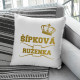 Šípková Ruženka - vankúš s potlačou