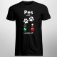 Pes volá - musím ísť - Pánske tričko s potlačou