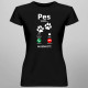 Pes volá - musím ísť - Dámske tričko s potlačou