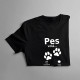 Pes volá - musím ísť - Dámske tričko s potlačou