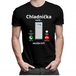 Chladnička volá - musím ísť - Pánske tričko s potlačou