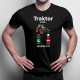 Traktor volá - musím ísť - Pánske tričko s potlačou
