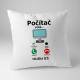 Počítač volá - musím ísť - vankúš s potlačou