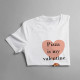 Pizza is my valentine - dámske tričko s potlačou