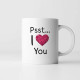Psst... I love You - keramický hrnček s potlačou