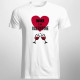 Wine is my valentine - pánske tričko s potlačou