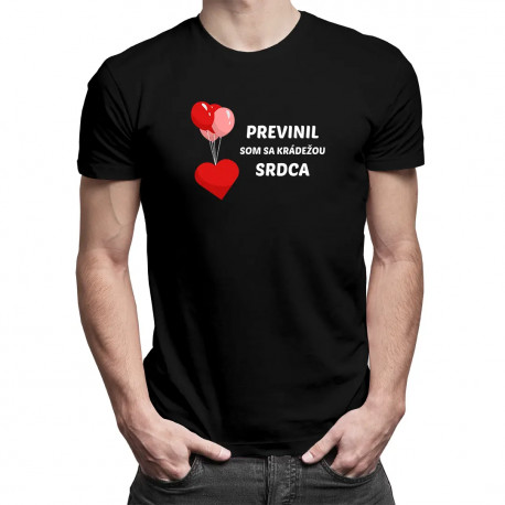 Previnil som sa krádežou srdca - pánske tričko s potlačou