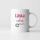 Láska je chémia - keramický hrnček s potlačou