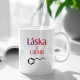 Láska je chémia - keramický hrnček s potlačou