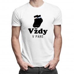 Vždy v páre - pánske tričko s potlačou