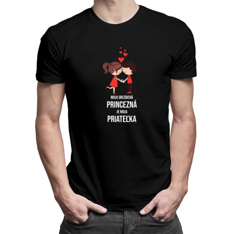 Moja obľúbená princezná je moja priateľka - pánske tričko s potlačou