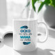 Ocko vie veľa, ale mama vie všetko - keramický hrnček s potlačou