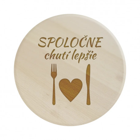 Spoločne chutí lepšie - servírovacia otočná doska